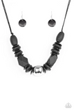 Paparazzi Jewelry Grand Turks Getaway - Black Necklace - Pure Elegance by Kym