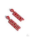 Paparazzi Jewelry Home Game - Red Earrings - Pure Elegance by Kym