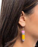 Paparazzi Jewelry Iconic Institution - Yellow Earrings - Pure Elegance by Kym