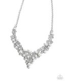 Paparazzi Jewelry Looking Ladylike - White Necklace