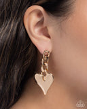 Paparazzi Jewelry Mechanic Match - Gold Post Earring - Pure Elegance by Kym