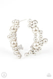 Paparazzi Jewelry Metro Makeover - White Crawler Earring - Pure Elegance by Kym