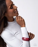 Paparazzi Jewelry Modest Mirage - Red Bracelet - Pure Elegance by Kym