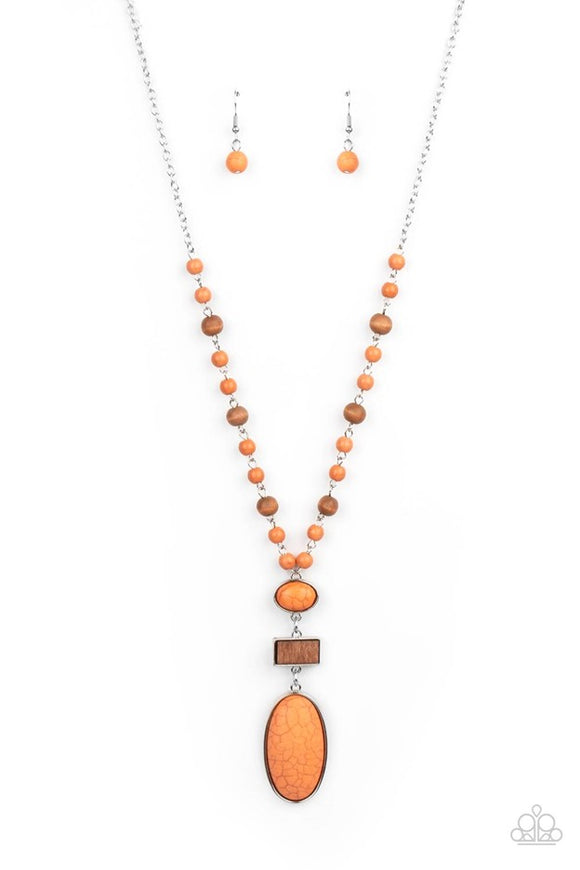 Paparazzi Jewelry Naturally Essential - Orange Necklace - Pure Elegance by Kym