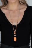 Paparazzi Jewelry Naturally Essential - Orange Necklace - Pure Elegance by Kym