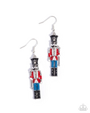 Paparazzi Jewelry Nutcracker Nuance - Red Earrings
