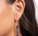 Paparazzi Jewelry Nutcracker Nuance - Red Earrings