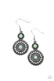 Paparazzi Jewelry Opulent Outreach - Green Earrings - Pure Elegance by Kym