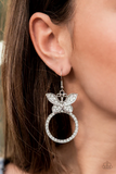Paparazzi Jewelry Paradise Found - White Earrings - Pure Elegance by Kym