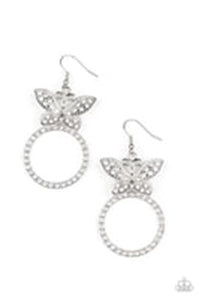 Paparazzi Jewelry Paradise Found - White Earrings - Pure Elegance by Kym