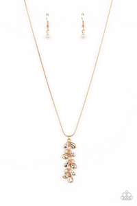 Paparazzi Jewelry Pearls Before VINE - Gold Necklace - Pure Elegance by Kym