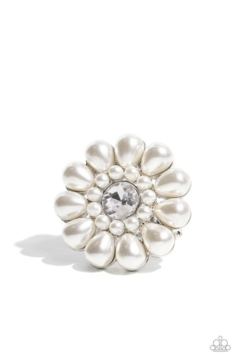 Paparazzi Jewelry PEARL Talk - White Ring - Pure Elegance by Kym