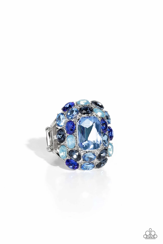Paparazzi Jewelry Perfectly Park Avenue - Blue Ring - Pure Elegance by Kym