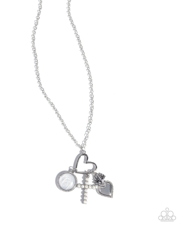 Paparazzi Jewelry Purely Blessed - White Necklace - Pure Elegance by Kym