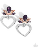 Paparazzi Jewelry Pushing Perfection - Purple Earrings - Pure Elegance by Kym