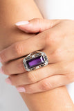 Paparazzi Jewelry Radiant Rhinestones - Purple Ring - Pure Elegance by Kym