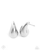 Paparazzi Jewelry Raindrop Reveal - Silver Post Earrings - Pure Elegance by Kym
