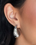 Paparazzi Jewelry Raindrop Reveal - Silver Post Earrings - Pure Elegance by Kym