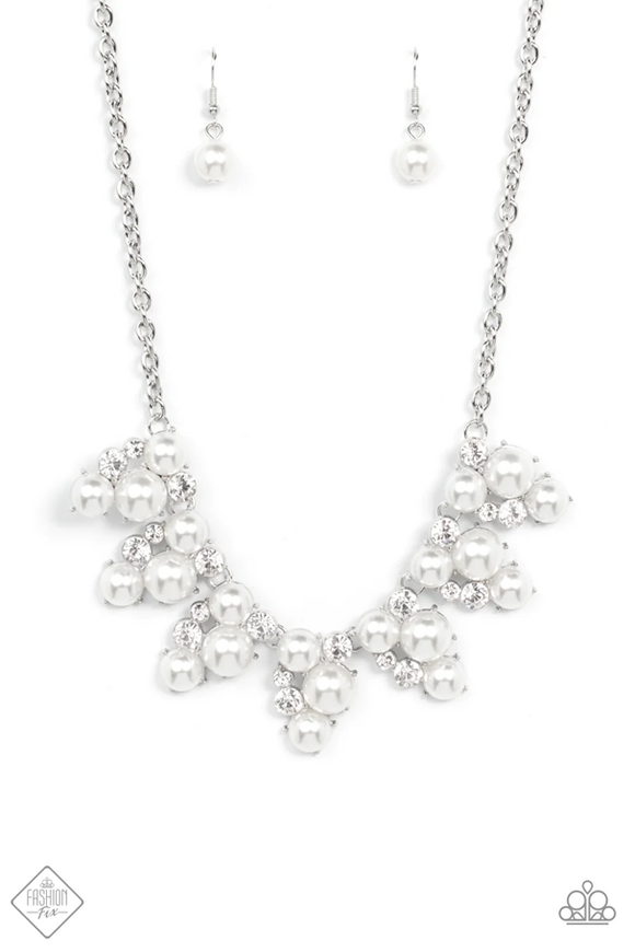 Paparazzi Jewelry Renown Refinement - White Necklace - Pure Elegance by Kym