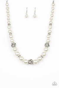 Paparazzi Jewelry Rich Girl Refinement - White Necklace - Pure Elegance by Kym