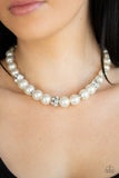 Paparazzi Jewelry Rich Girl Refinement - White Necklace - Pure Elegance by Kym