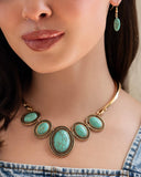 Paparazzi Jewelry River Ride - Gold Necklace  (Blockbuster Special) - Pure Elegance by Kym