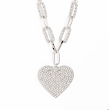 Paparazzi Jewelry Roadside Romance - White Necklace  (Black Diamond Exclusive) - Pure Elegance by Kym