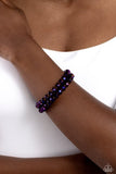 Paparazzi Jewelry Seriously Stellar - Purple Oil Spill Bracelet - Pure Elegance by Kym