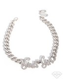 Paparazzi Jewelry Shimmery Self-Worth - White Choker - Pure Elegance by Kym