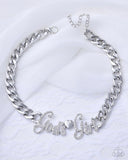 Paparazzi Jewelry Shimmery Self-Worth - White Choker - Pure Elegance by Kym