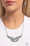 Paparazzi Jewelry Smoldering Shimmer - Blue Multi Iridescent Necklace - Pure Elegance by Kym