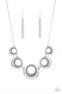 Paparazzi Jewelry Solar Cycle - Silver Necklace - Pure Elegance by Kym