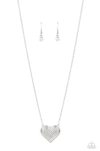 Paparazzi Jewelry Spellbinding Sweetheart - White Necklace - Pure Elegance by Kym