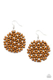 Paparazzi Jewelry Summer Escapade - Brown Earring - Pure Elegance by Kym