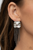 Paparazzi Jewelry Supernova Novelty - Black Earring - Pure Elegance by Kym