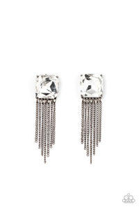 Paparazzi Jewelry Supernova Novelty - Black Earring - Pure Elegance by Kym