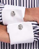 Paparazzi Jewelry Textured Thief - Silver Cuff Links - Pure Elegance by Kym