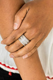 Paparazzi Jewelry Top Dollar Drama - White Ring - Pure Elegance by Kym