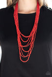 Paparazzi Jewelry Totally Tonga - Red Necklace - Pure Elegance by Kym