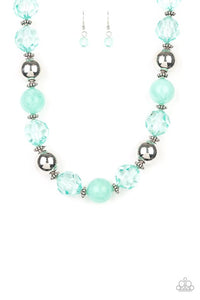 Paparazzi Jewelry Very Voluminous - Green Necklace - Pure Elegance by Kym