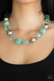 Paparazzi Jewelry Very Voluminous - Green Necklace - Pure Elegance by Kym