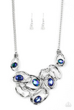 Paparazzi Jewelry Warp Speed - Blue Necklace