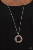 Paparazzi Jewelry Wintry Wreath - Pink Necklace - Pure Elegance by Kym