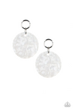 Paparazzi Jewelry Beach Bliss - White Earring - Pure Elegance by Kym