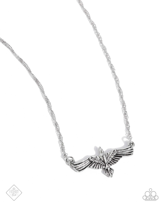 Paparazzi Jewelry Eagle Exception - Silver Necklace - Pure Elegance by Kym