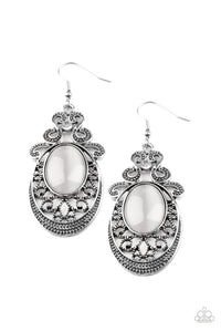Paparazzi Jewelry Garden Gondola Ride - White Earrings - Pure Elegance by Kym