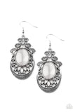 Paparazzi Jewelry Garden Gondola Ride - White Earrings - Pure Elegance by Kym