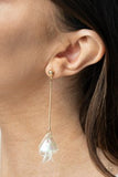 Paparazzi Jewelry Keep Them In Suspense - Gold Earring - Pure Elegance by Kym