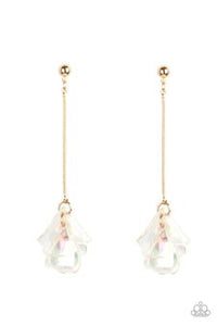 Paparazzi Jewelry Keep Them In Suspense - Gold Earring - Pure Elegance by Kym