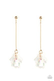 Paparazzi Jewelry Keep Them In Suspense - Gold Earring - Pure Elegance by Kym